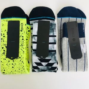 NWOT: Stance Anthem 200 needle combed cotton socks